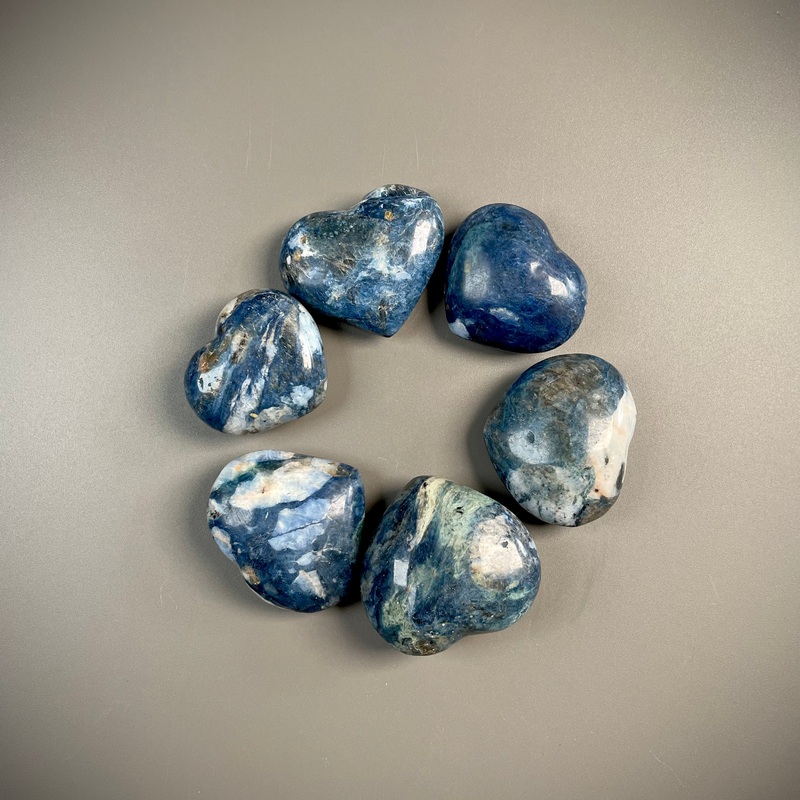 Dumortierite Crystal Hearts 25-49G