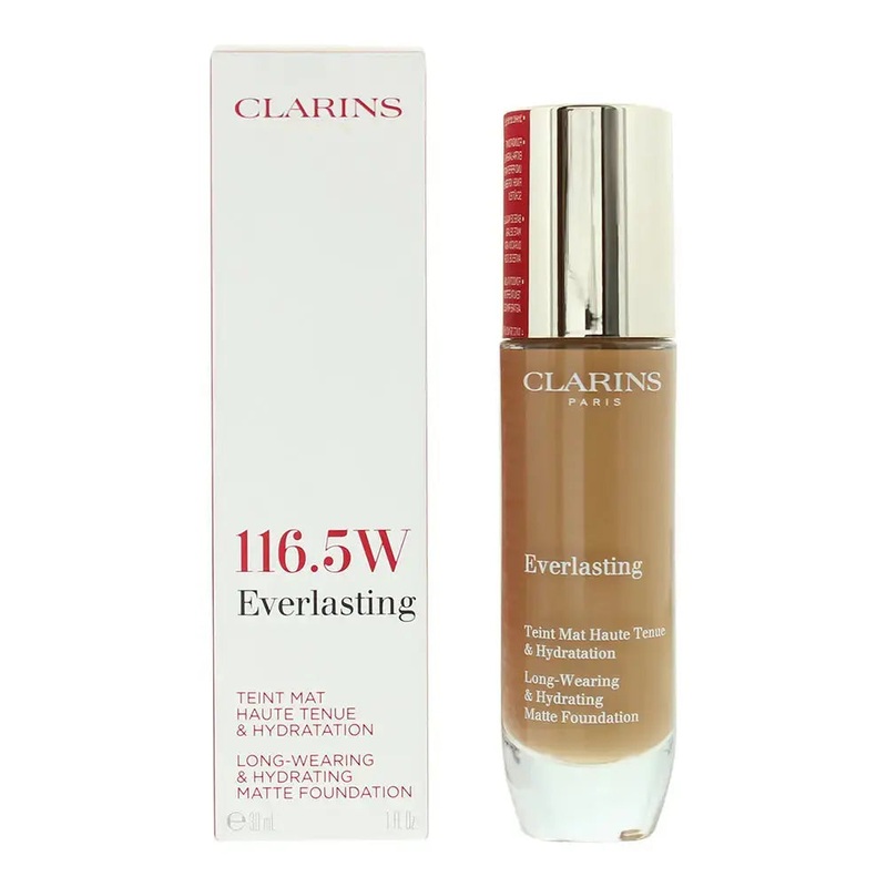 Clarins Everlasting Long-Wearing & Hydrating Matte Foundation 30ml 116.5W Coffee