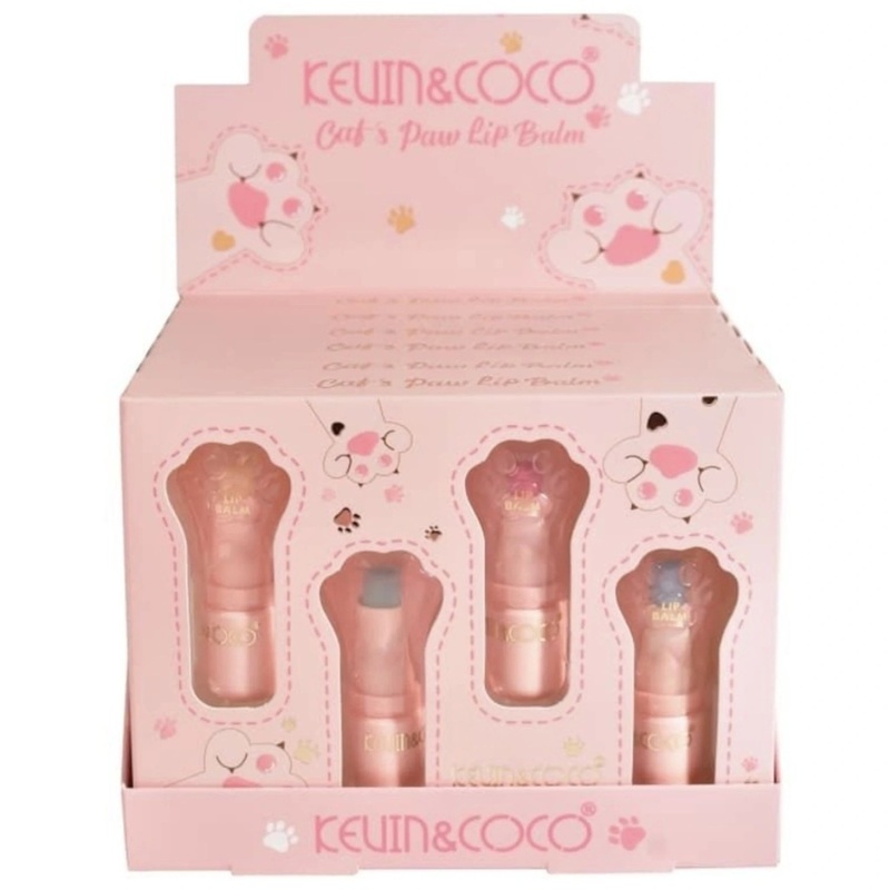 Kevin & Coco Cat’s Paw Lip Balm Set – Wholesale Display 6 Units (KC247936)