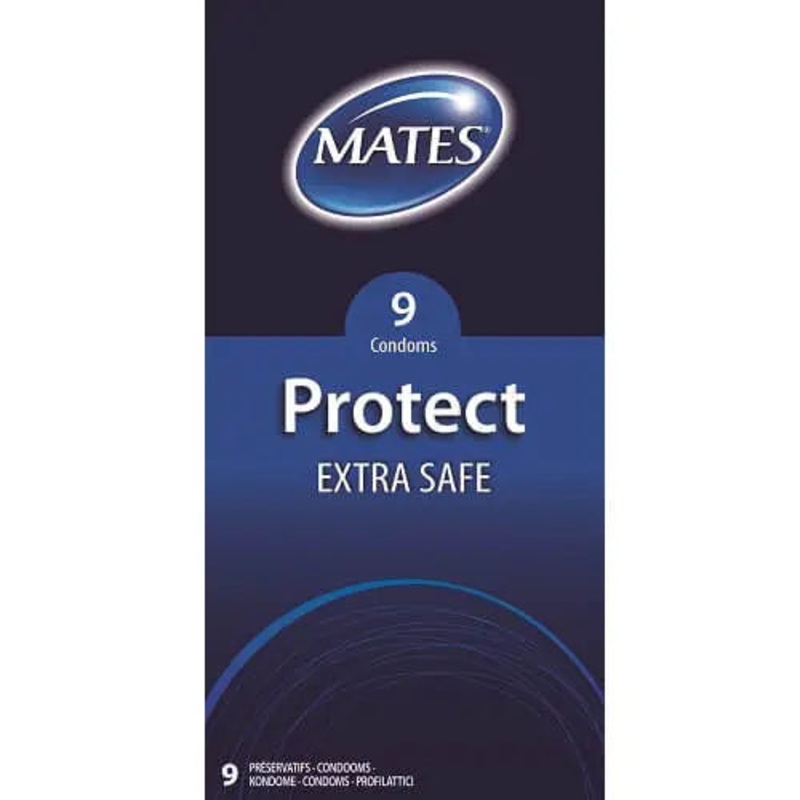Mates Protect Extra Safe Condoms 9 Pack (5% VAT)