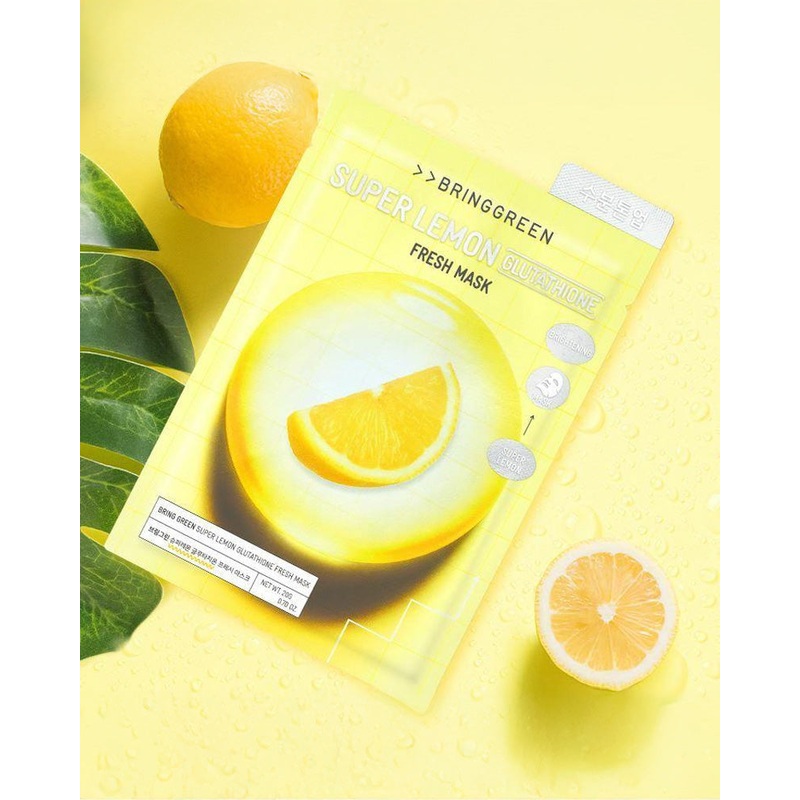 BRING GREEN Super Lemon Glutathione Fresh Mask Single