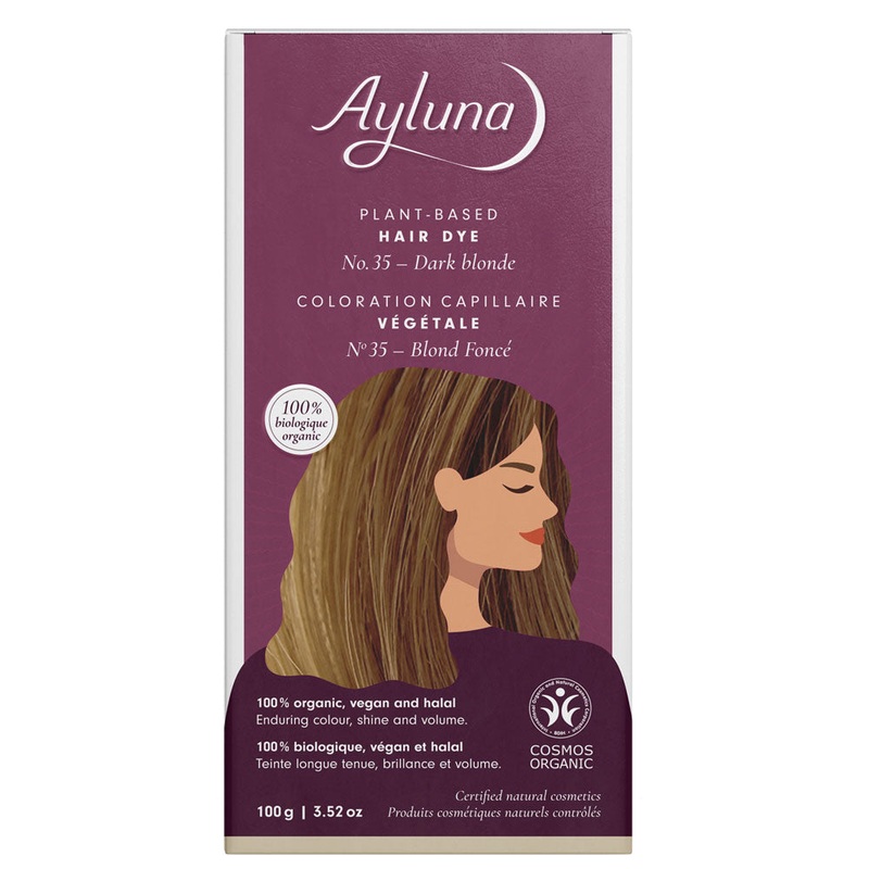 Ayluna Plant Based Hair Dye 35 Dark Blonde 100g