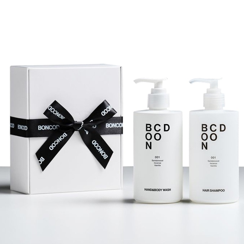 BONCOD Hair Loss Shampoo 300ml + Perfume Hand & Body Wash 300ml 001 Sandalwood Scent