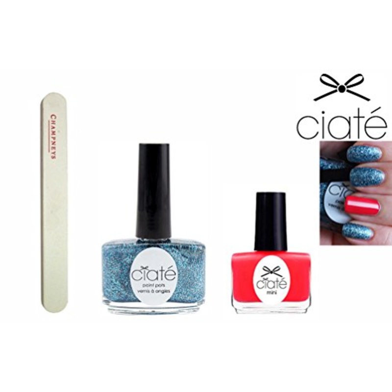 Champneys & Paint Pot Set, Roller Coaster Glitter & Play Date Varnish