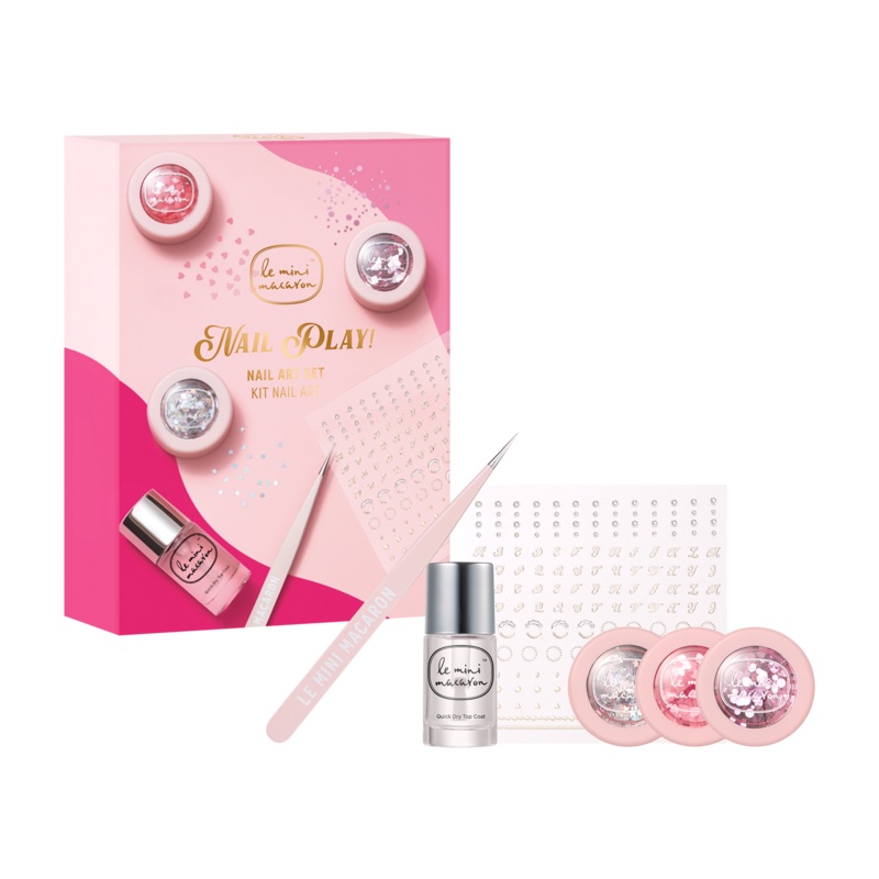 Le Mini Macaron Accessories: Nail Play Art Set