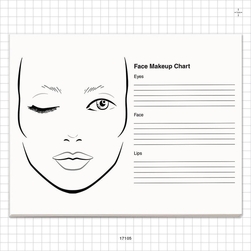 Camera Ready 50 Sheet Face Chart Pad