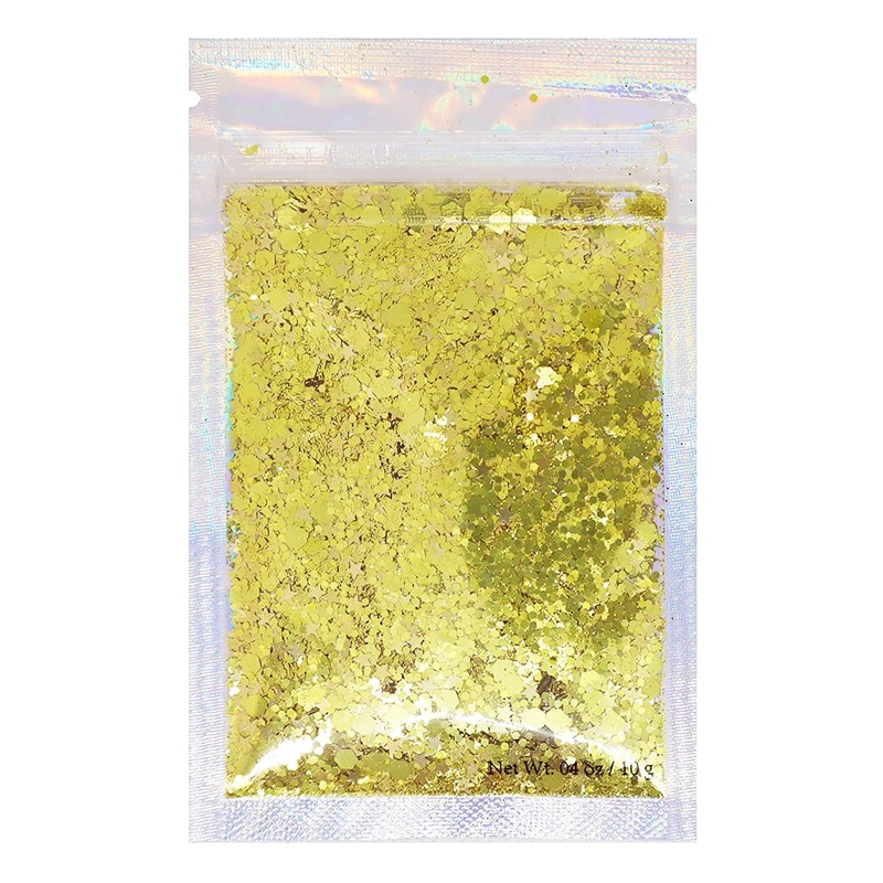 Glamza chunky glitter sachet 10g UNICORN 9 Colours Shiny Gold