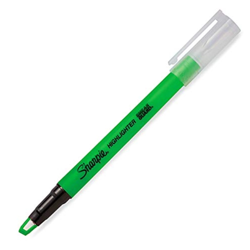 Sharpie Clear View Highlighter Stick, Yellow (1950755) Green