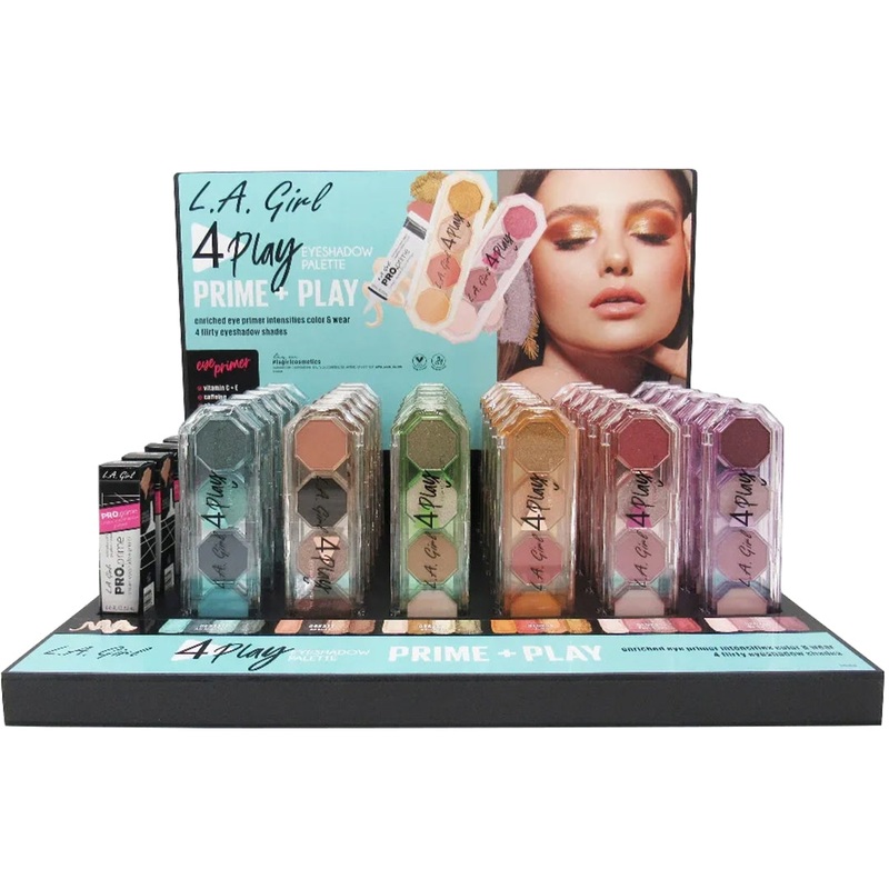 L.A. Girl 4Play Eyeshadow & Primer – Wholesale Display 42 Units (GPD483)