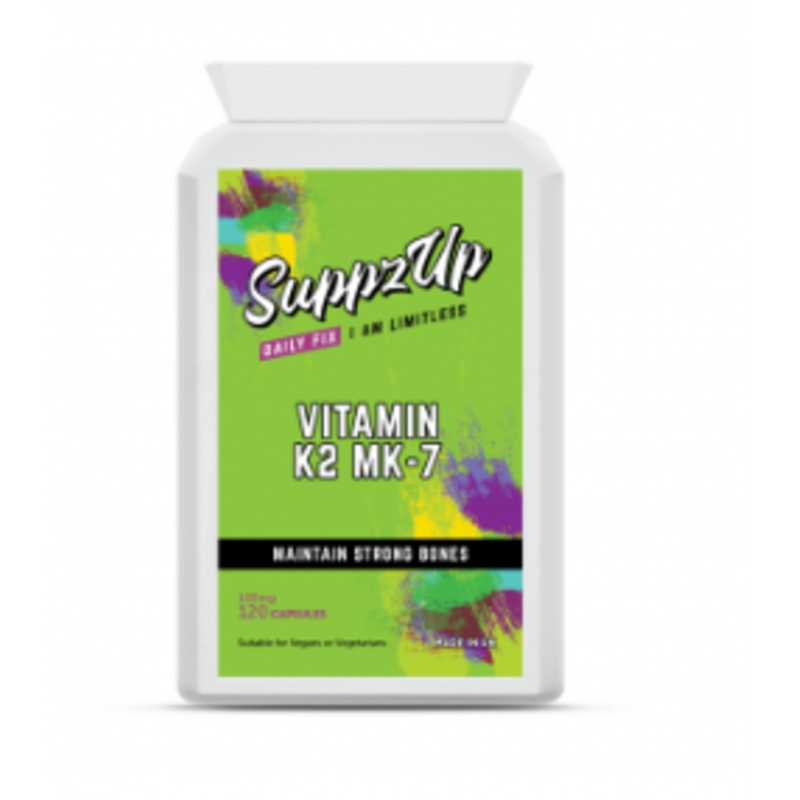 SUPPZUP -VITAMIN K2 MK-7 NATTO 100MCG 120 CAPSULES