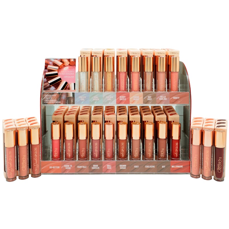 Beauty Creations Ultra Dazzle Lipgloss Mix Color – Wholesale Display 144 Units + 24 TESTER (DLP04)