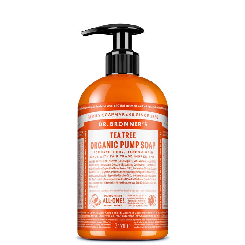 Dr Bronner’s Tea Tree Organic Pump Soap 355ml
