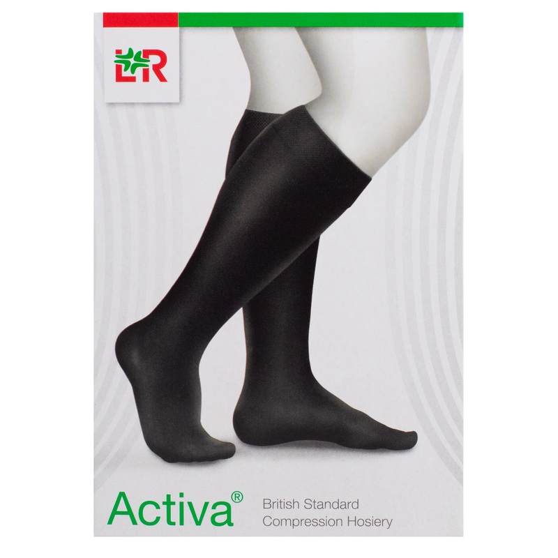 Below Knee Stockings Class 2 Black Medium 1 pair Medium Black