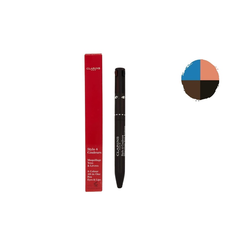 Clarins Eyeliner 4 Colour All in One Pen for Eyes & Lip Stylo in Black, Brown, Blue & Beige
