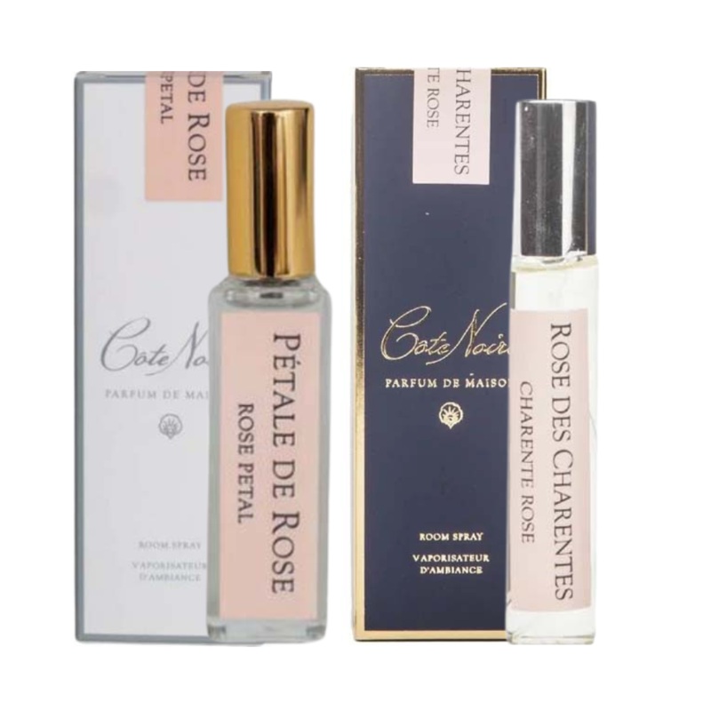 Cote Noire Room Spray Rose Duo 2x15ml Rose Petal & Charente Rose
