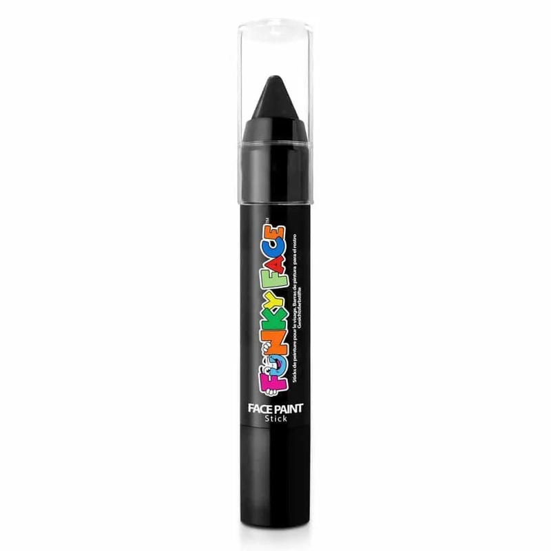 Funky Face by PaintGlow Face Paint Stick  – Black