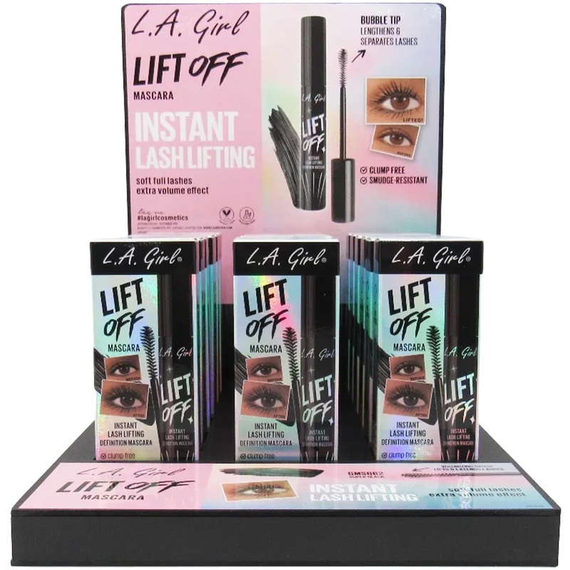 L.A. Girl Lift Off Mascara – Wholesale Display 18 Units (GPD482)