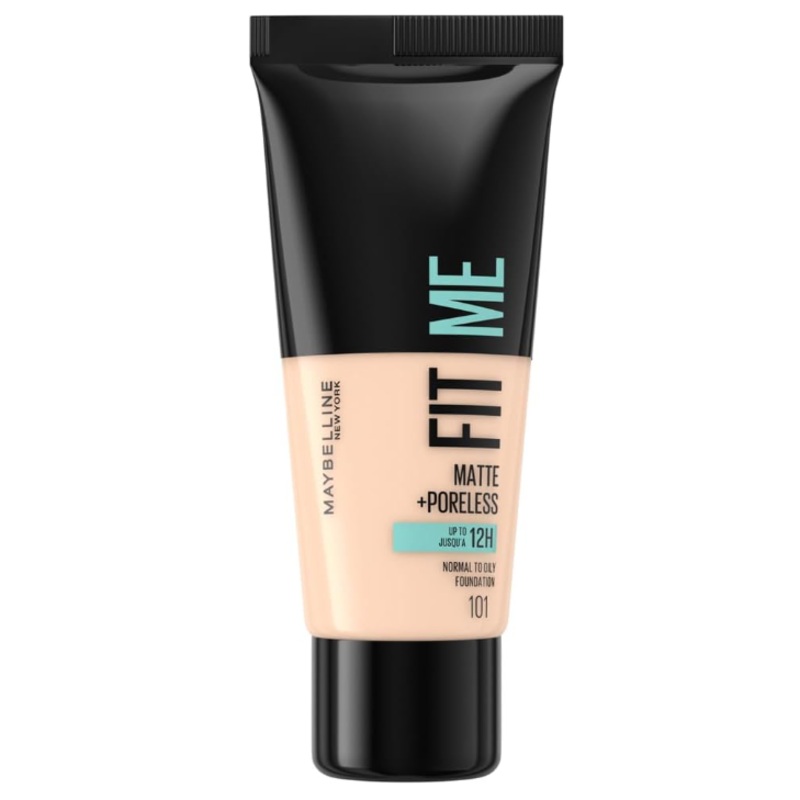 Maybelline Fit Me Foundation Matte & Poreless 101 True Ivory
