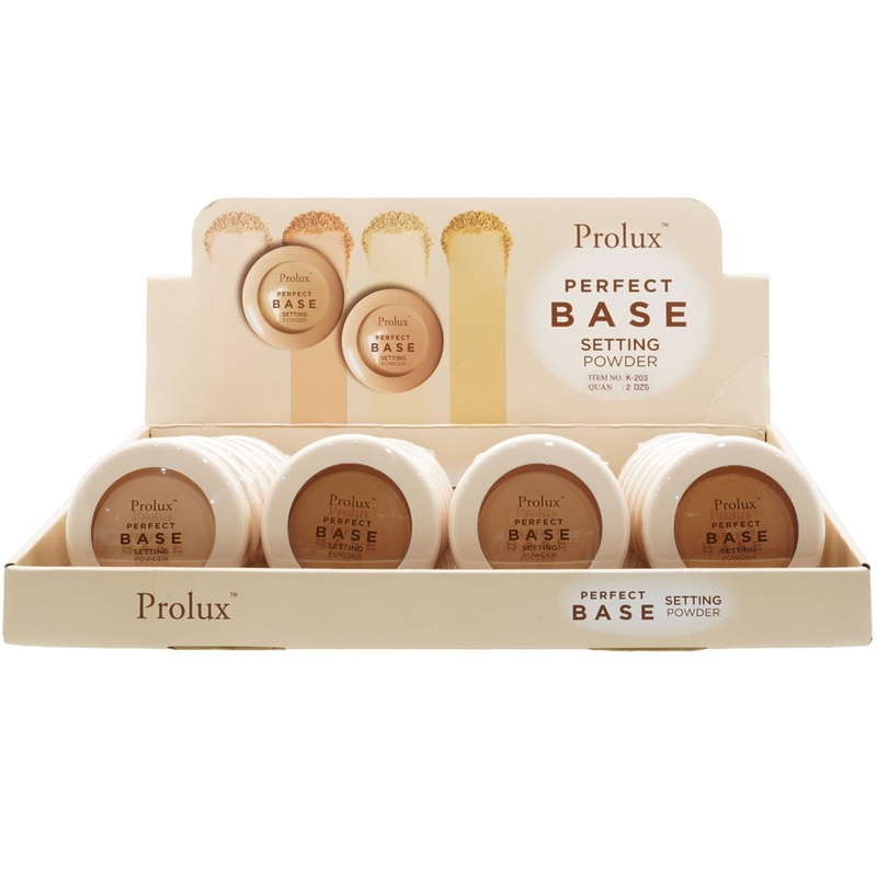Prolux Perfect Base Setting Powder – Wholesale Display 24 Units (K-203)