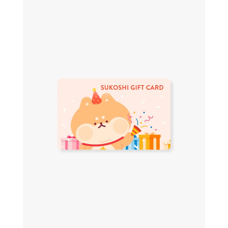 SUKOSHI Online Celebration Gift Card