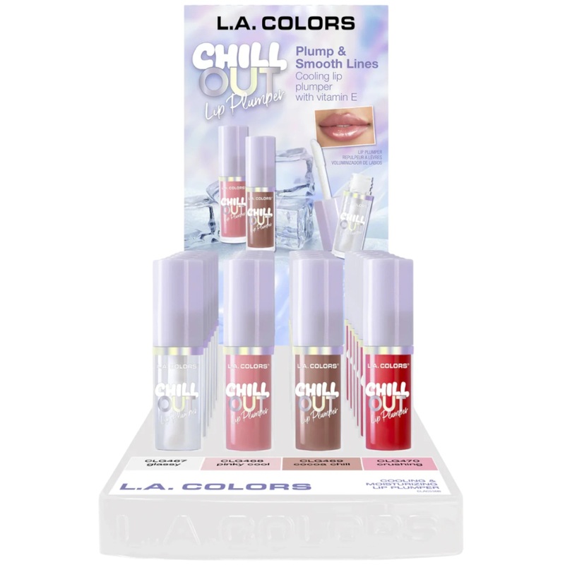 L.A. Colors Chil Out Lip Plumper – Wholesale Display 24 Units (CLAC530)