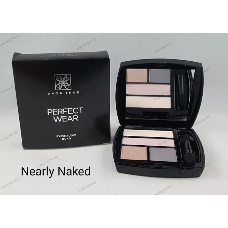 Avon True Perfect Wear Eyeshadow Quad Nearly Naked