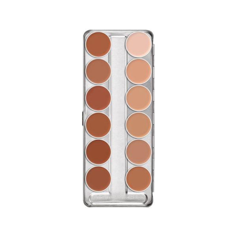 Kryolan Supracolor Palette 12 Colors 1W-12W