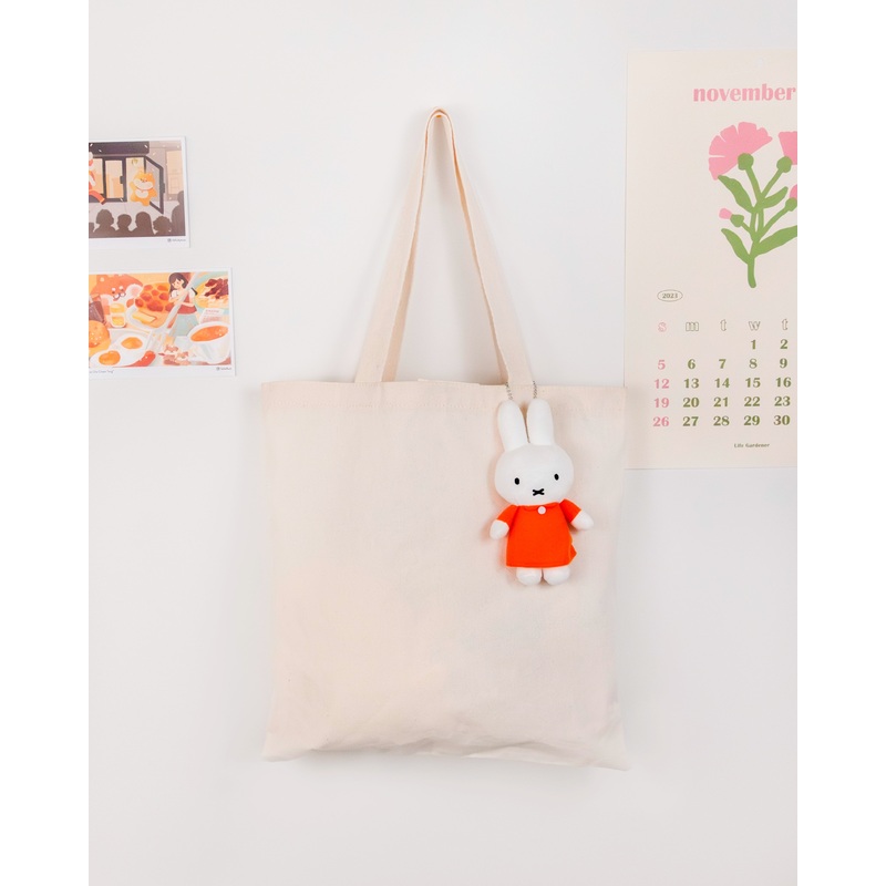 Miffy Orange Dress Plush Keychain