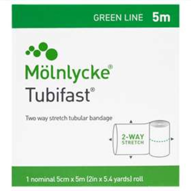 Green Tubular Bandage 5cm x 5m