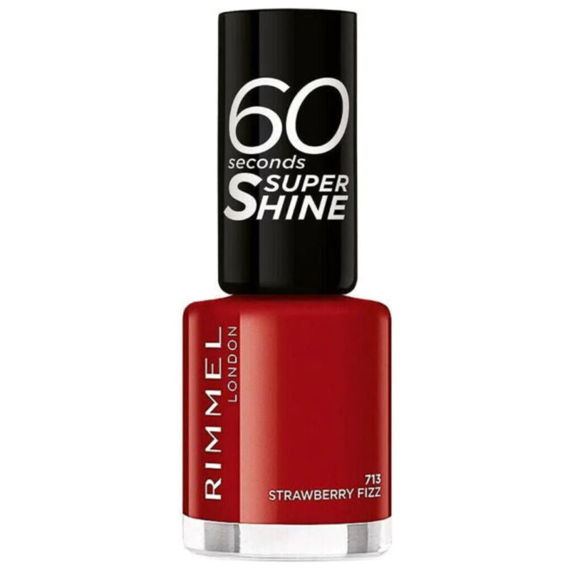 Rimmel 60 Seconds Super Shine Nail Polish 713 Strawberry Fizz