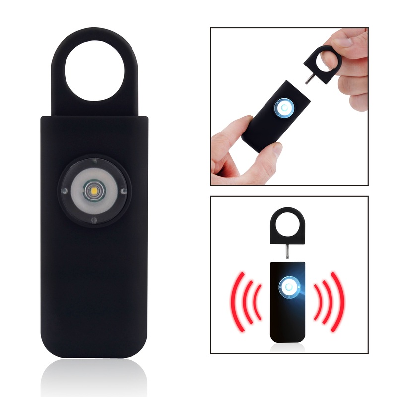 Self Defence Personal Safety Alarm with Carry Clip and Flash Light Alert – 125DB!!