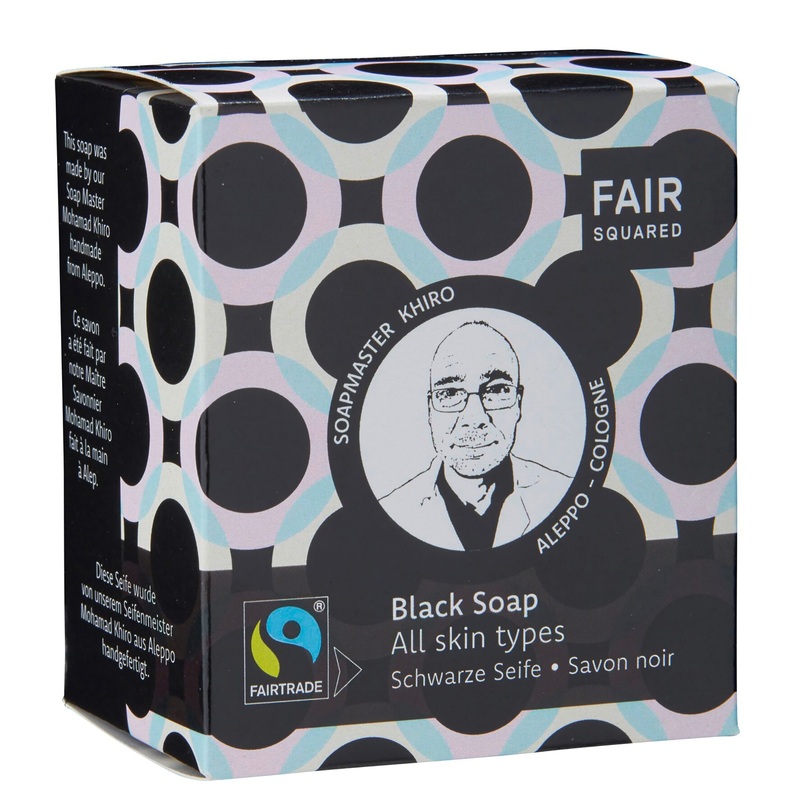 *ZERO WASTE | Facial Black Soap with Cotton Soap Bag – For All Skin Types