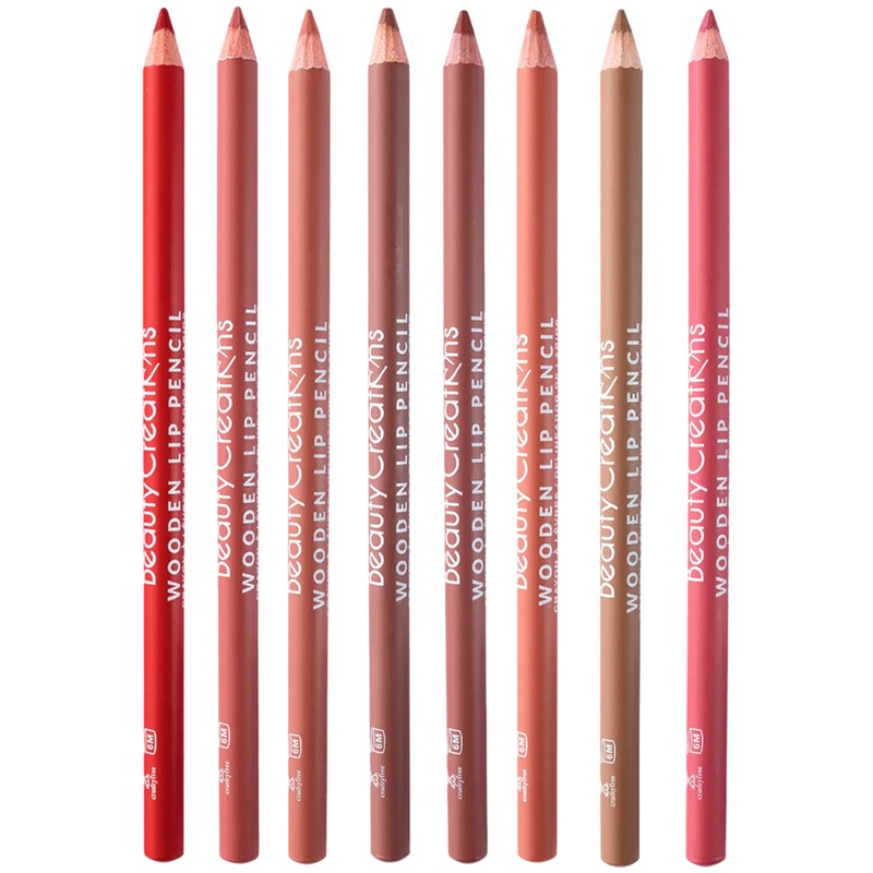 Beauty Creations Wooden Lip Pencil Assorted – Wholesale 32 Units (BCWLLD-ASS)