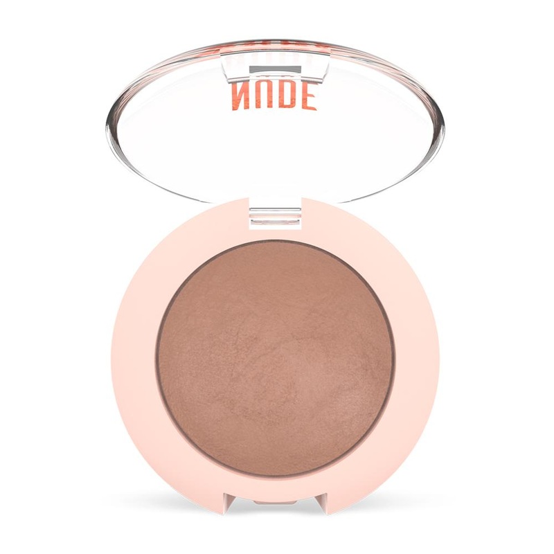 Golden Rose Nude Look Pearl Baked Eyeshadow Caramel Nude