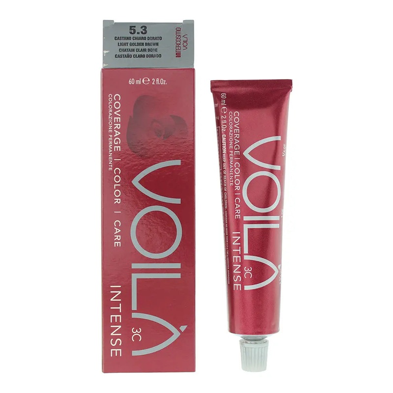 Intercosmo Voil 3C Intense 5.3 Light Golden Brown Hair Colour 60ml
