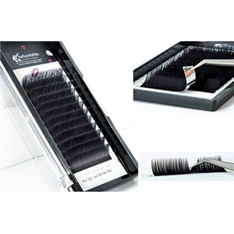 Super Light & Soft Individual Eyelash Extensions Perfect for Russian Eyelashes CHOOSE Size C Curl 0.5 12mm