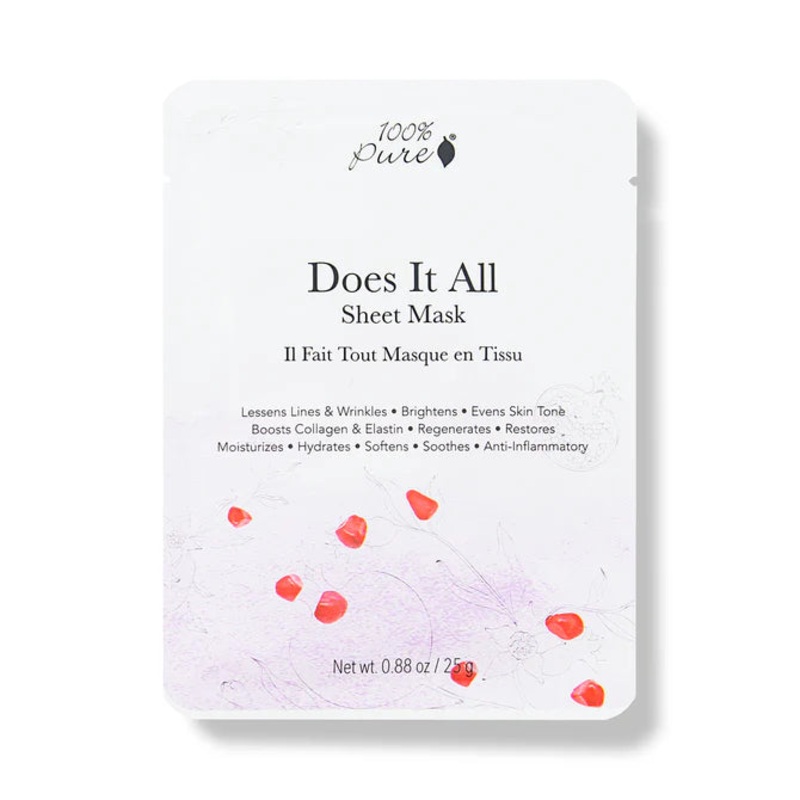 Does It All Sheet Mask 25g – 100% Pure