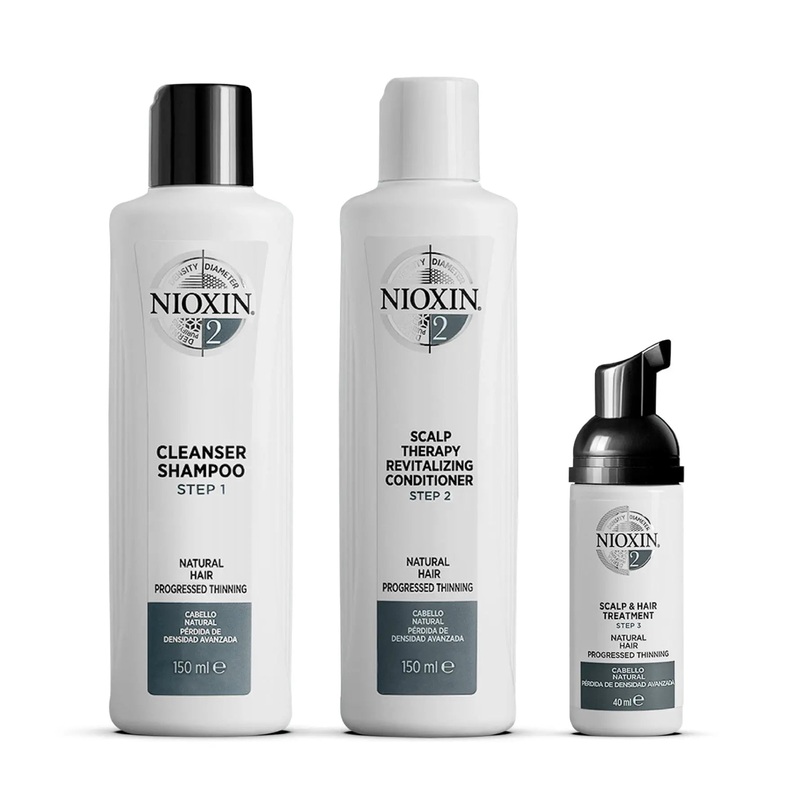Nioxin System 2 Kit Scalp & Hair Shampoo 150ml + Conditioner 150ml + Treatment 40ml