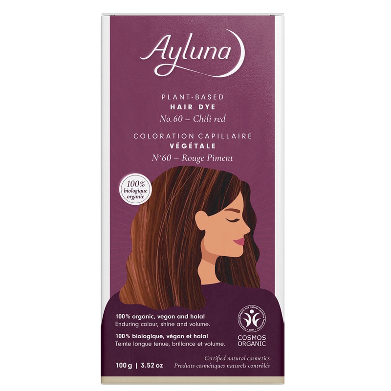 Ayluna Plant Based Hair Dye 60 Chilli Red 100g