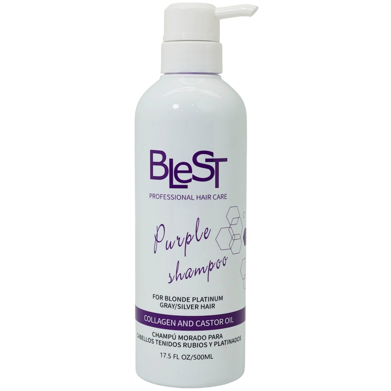 Blest Purple Shampoo With Collagen And Castor Oil – Wholesale 6 Units (HPS-01)