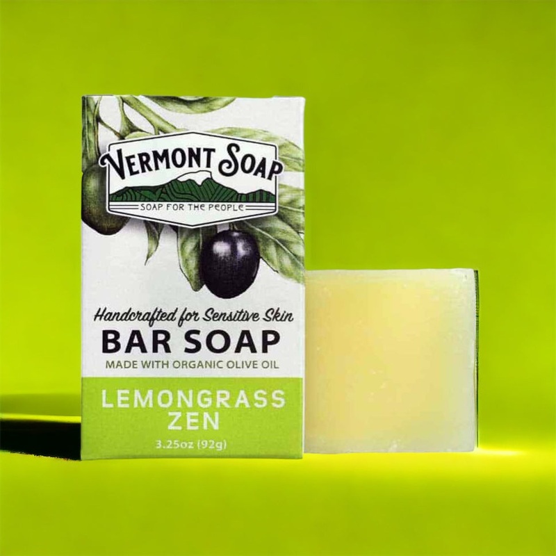 Lemongrass Zen Handmade Bar Soap – Vermont Soap 92g