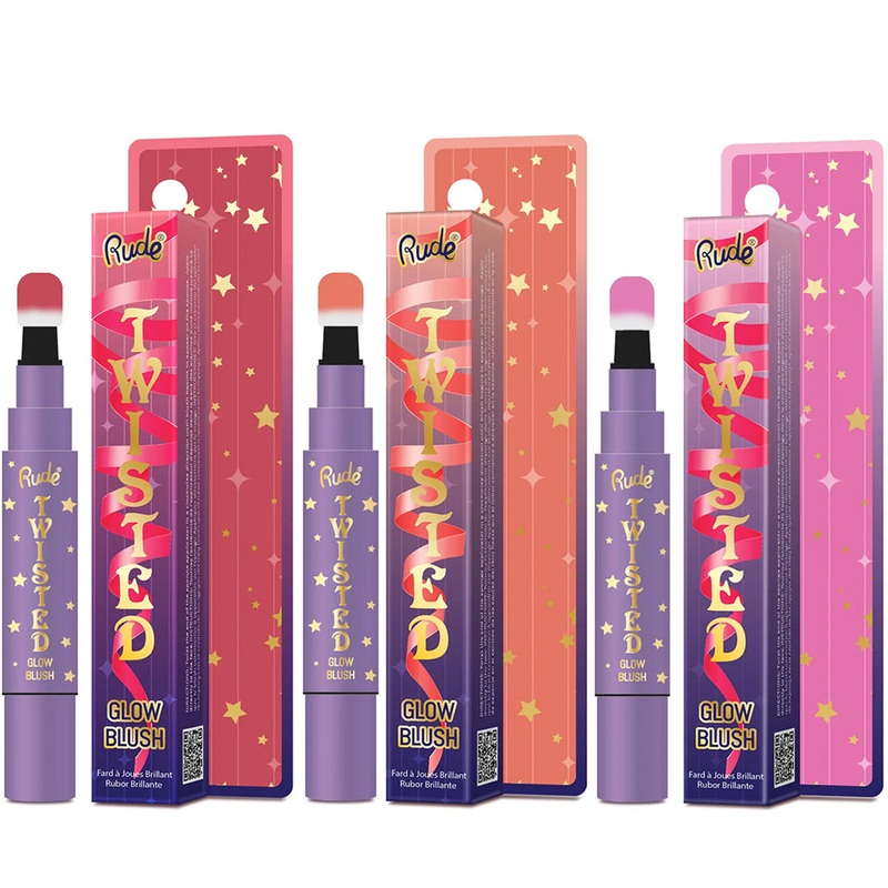 Rude Cosmetics Twisted Glow Blush Assorted – Wholesale 6 Units (RC-38338-40)