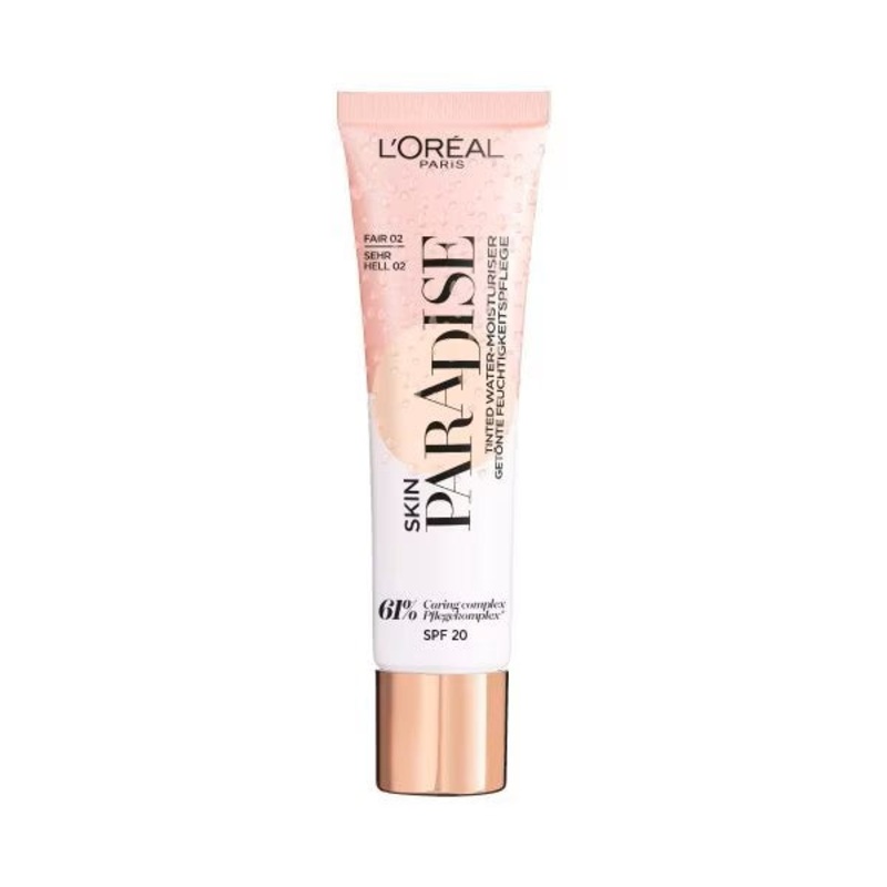 L’Oreal Skin Paradise Tinted Water Moisturiser Foundation 02 Fair