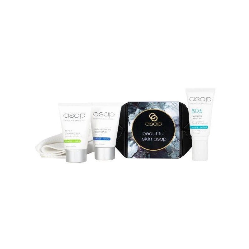 Asap Face Set Gel+Scrub+Moisturiser 3*5ml GWP