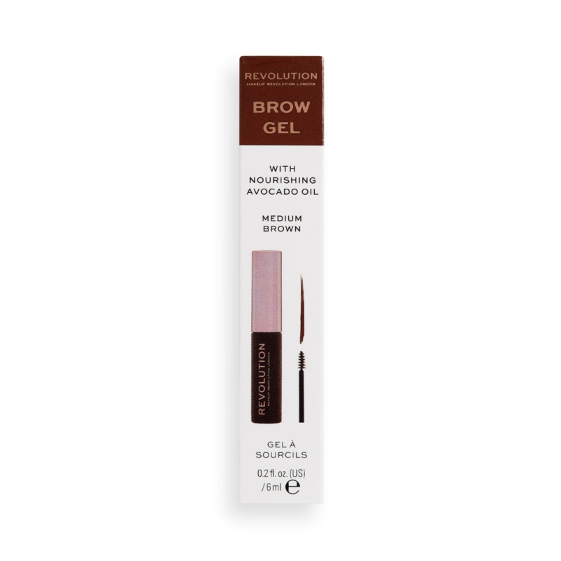 Revolution Brow Fixer Gel Medium Brown
