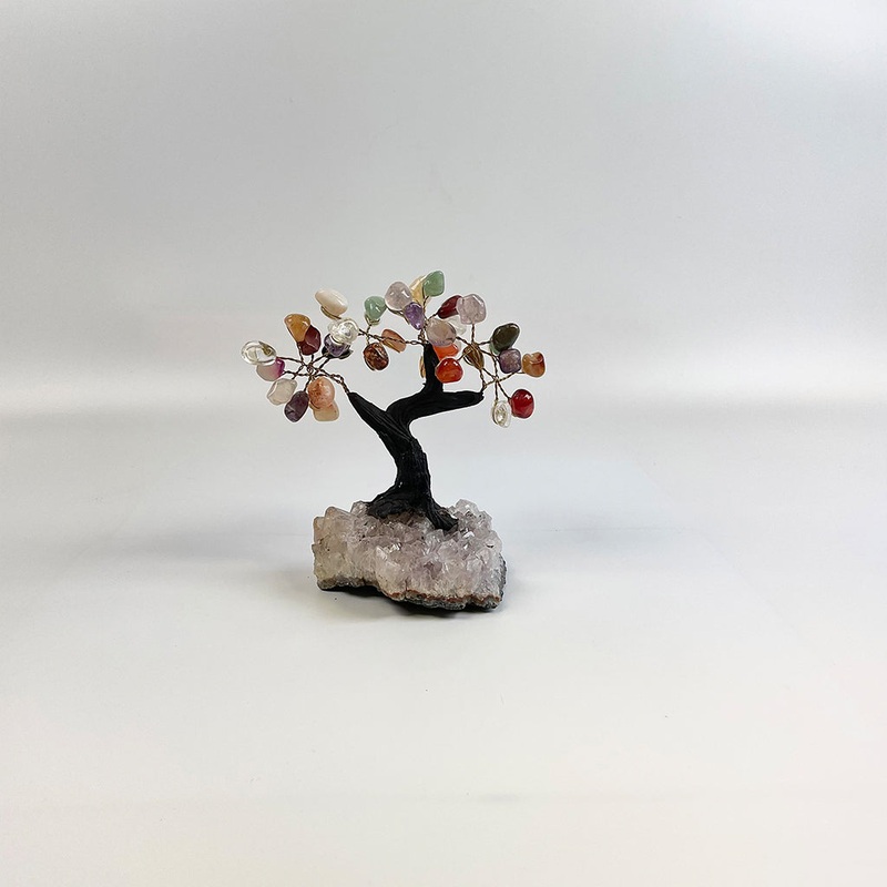 Mixed Gems Gemstone Tree 5″ – Handmade by Brazil Gems