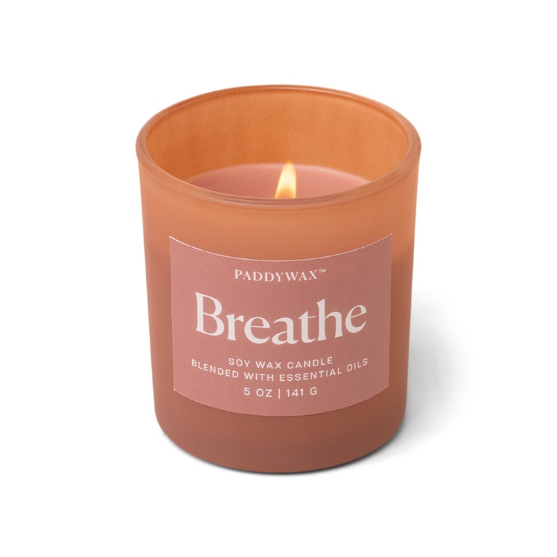 Paddy Wax Wellness Glass Candle (141g) – Red – Breathe