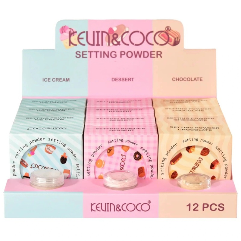 Kevin & Coco Setting Powder – Wholesale Display 12 Units (KC247578)