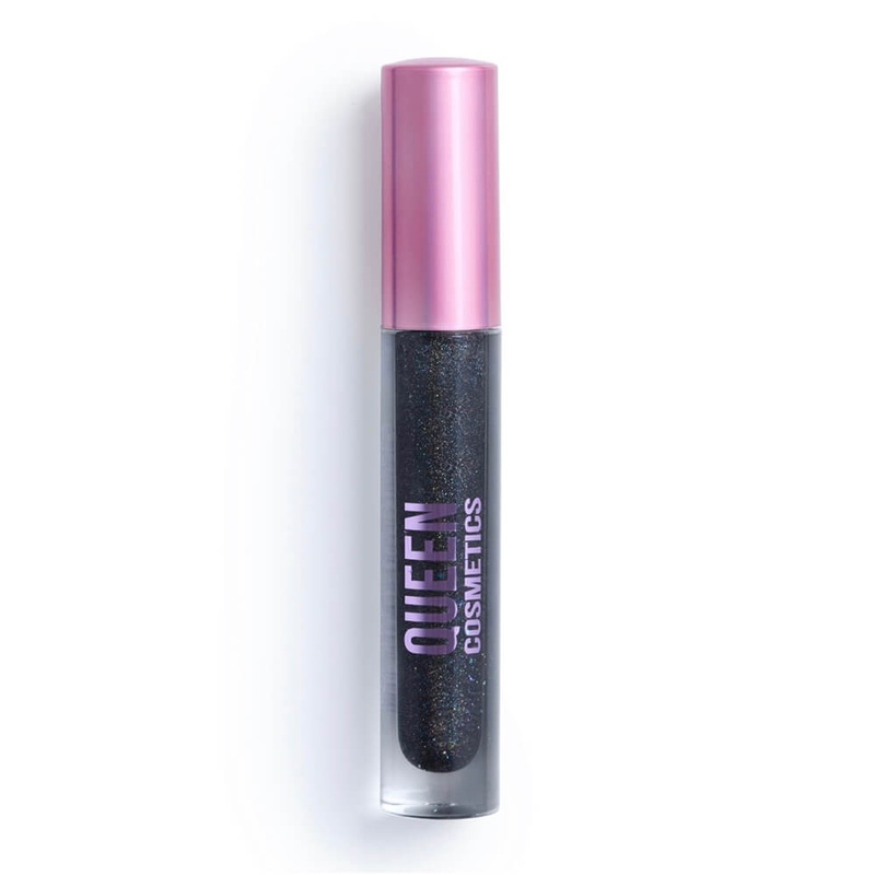 Queen Cosmetics Holographic Lip Gloss Black Widow