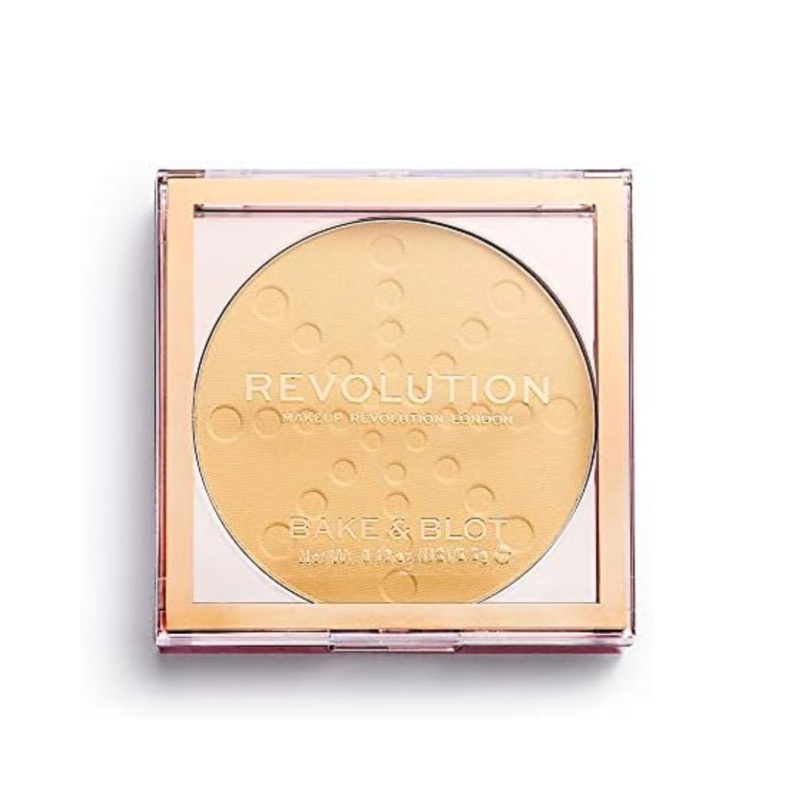 Revolution Bake & Blot Compact Powder Banana Deep
